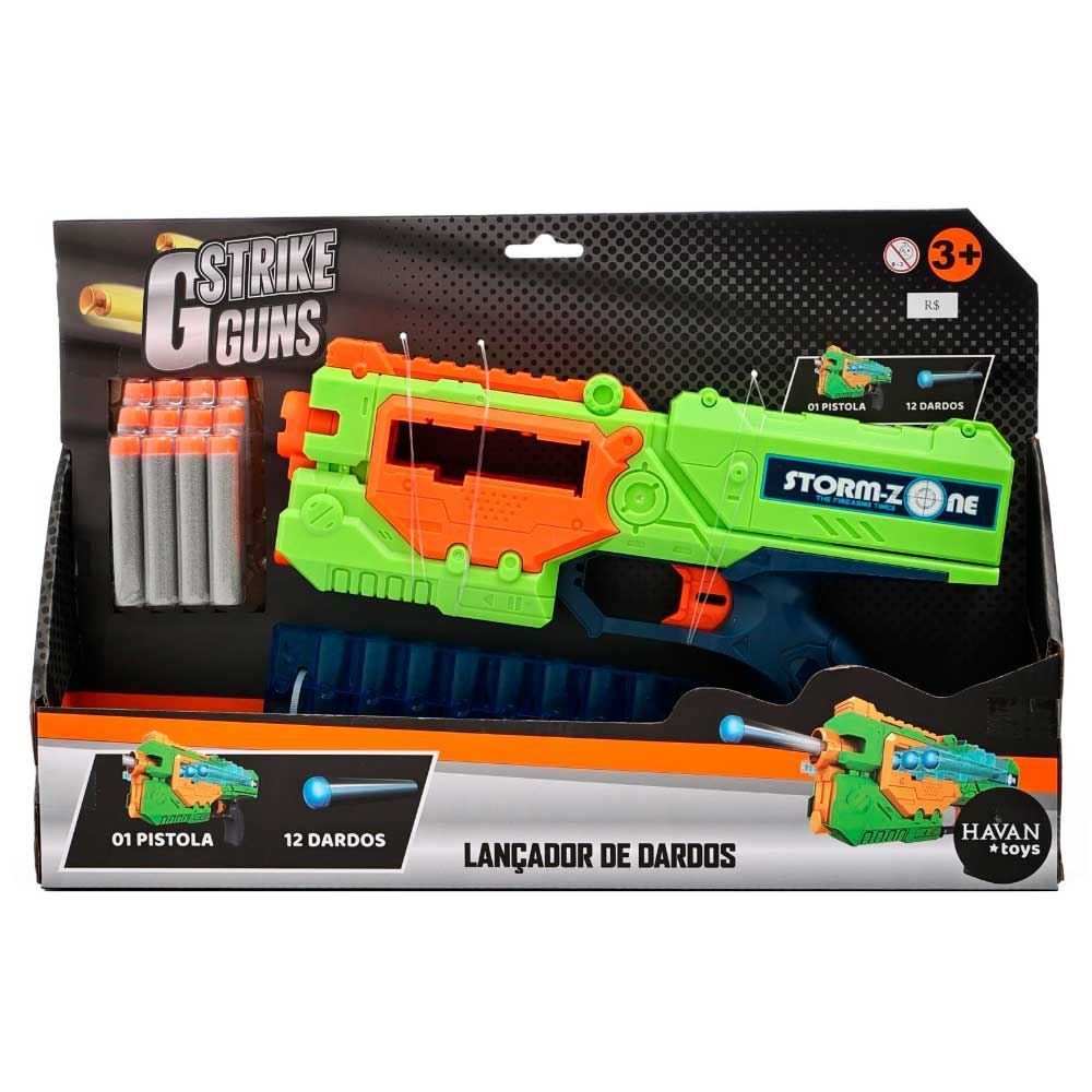 Lançador De Dardos Pente Verde Havan Toys - HBR0302