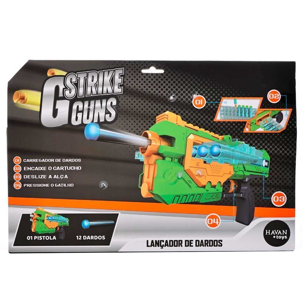 Lançador De Dardos Pente Verde Havan Toys - HBR0302