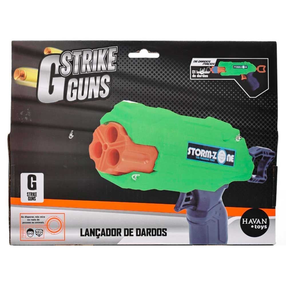 Lançador De Dardos Tambor Verde Havan Toys - HBR0300