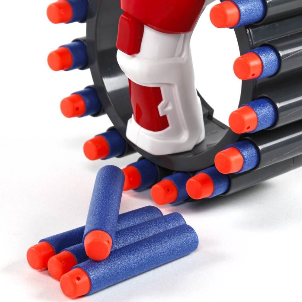 Lançador De Dardos Vermelho 20 Dardos Strike Guns Havan Toys - Vermelho