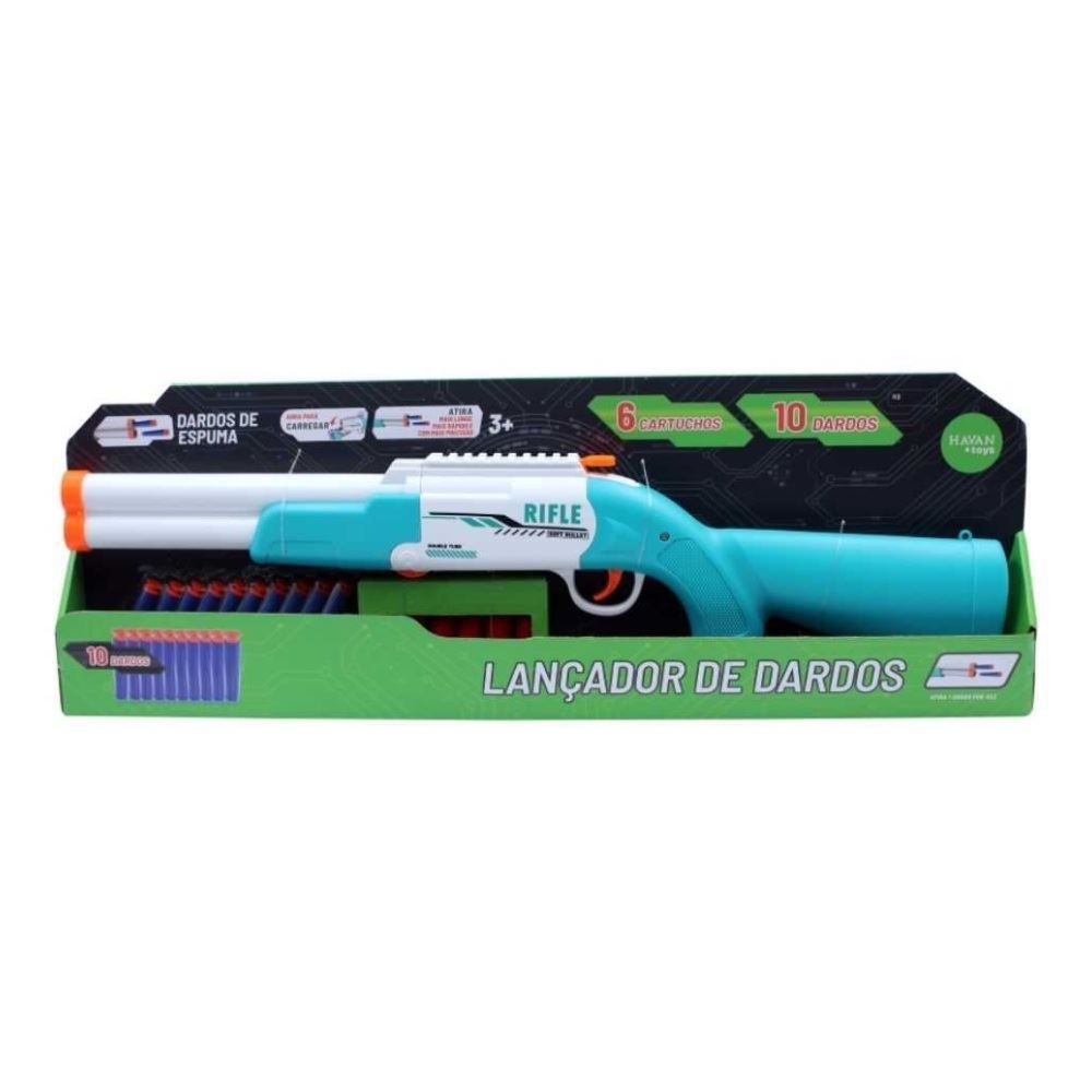 Lançador Espingarda Com 10 Refis Havan Toys - ST78258