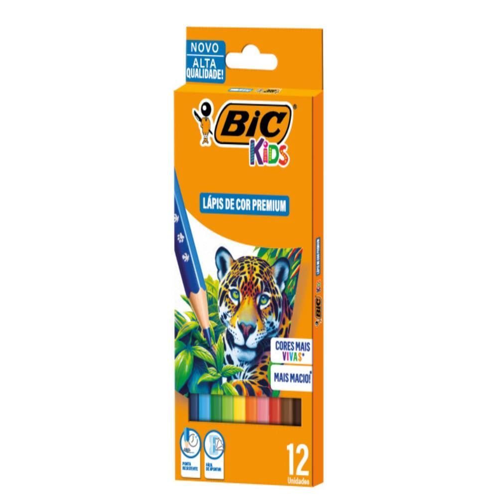 Lápis De Cor Premium Bic - 12 Unidades