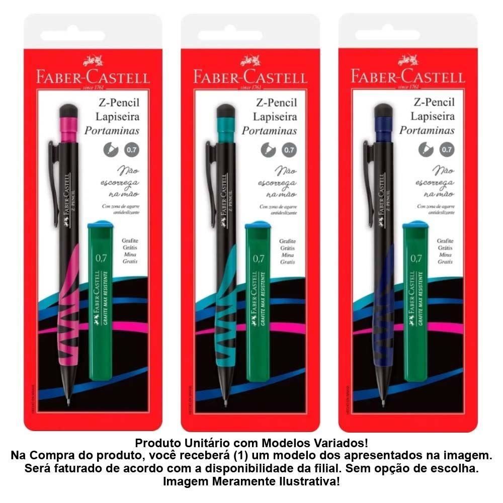 Lapiseira 0,7Mm Z-Pencil + Grafite Faber Castell - Sortido