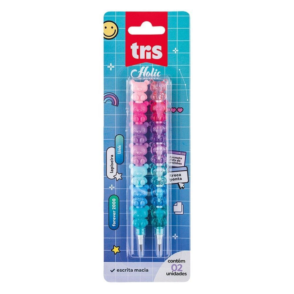 Lapiseira 1.0 Holik Link Tris - 2 Unidades