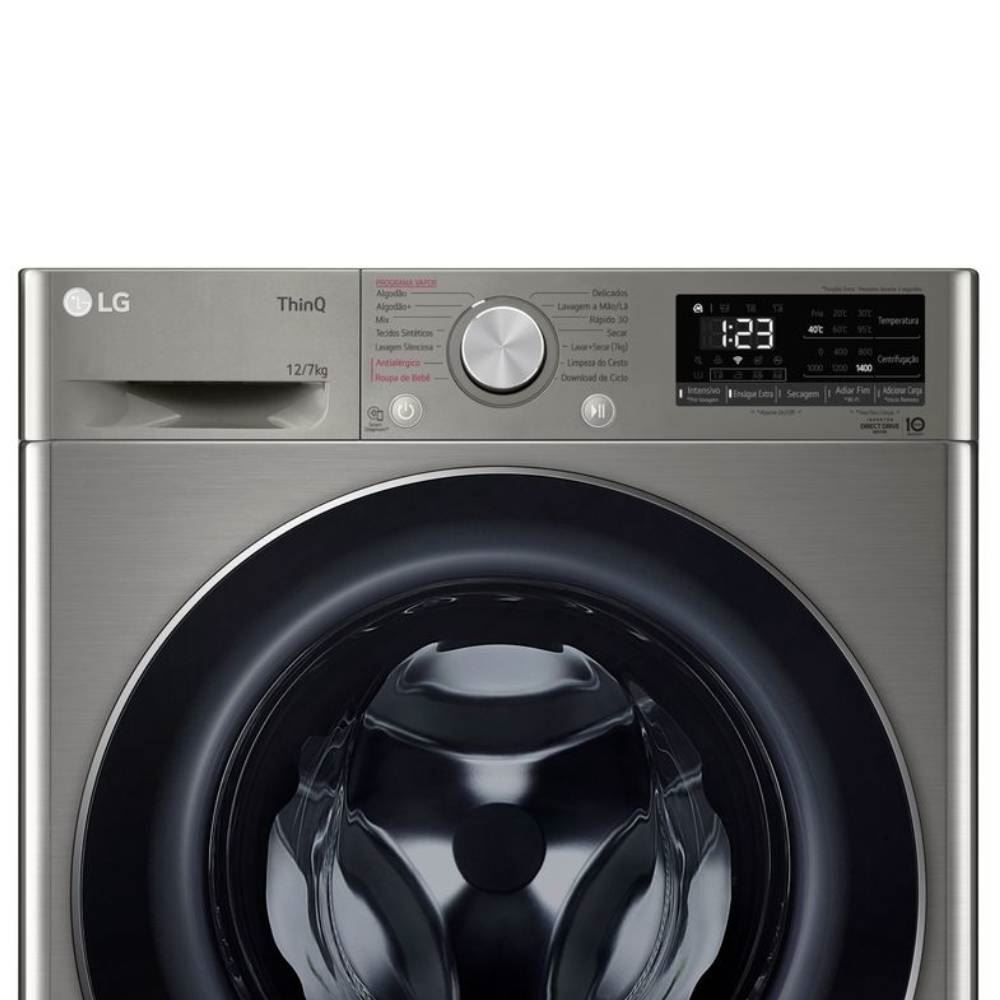 Lava e Seca LG Smart VC4 12kg Inox Look CV5012PC4