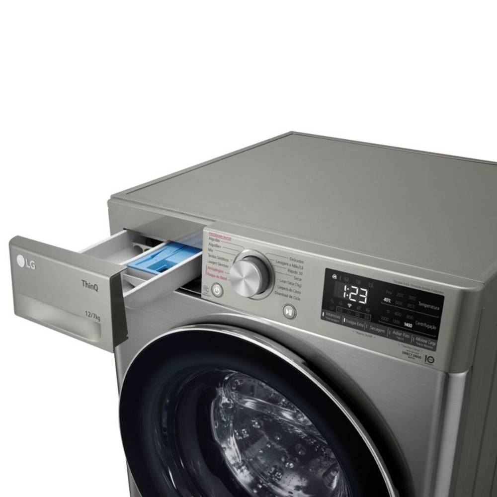 Lava e Seca LG Smart VC4 12kg Inox Look CV5012PC4
