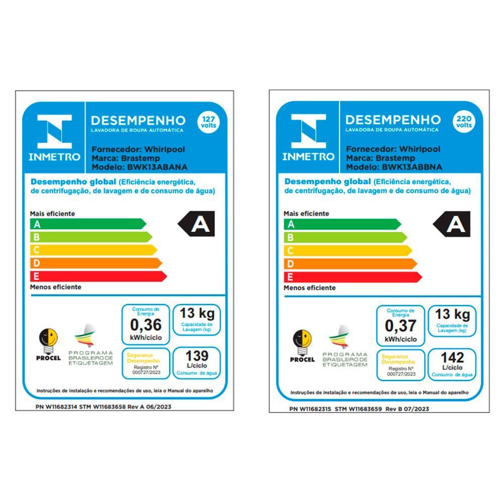 Lavadora de Roupas Brastemp 13KG Tira Manchas Advanced BWK13AB