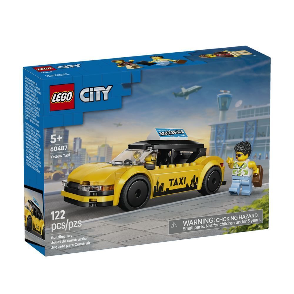 Lego City Táxi Amarelo - 122 peças