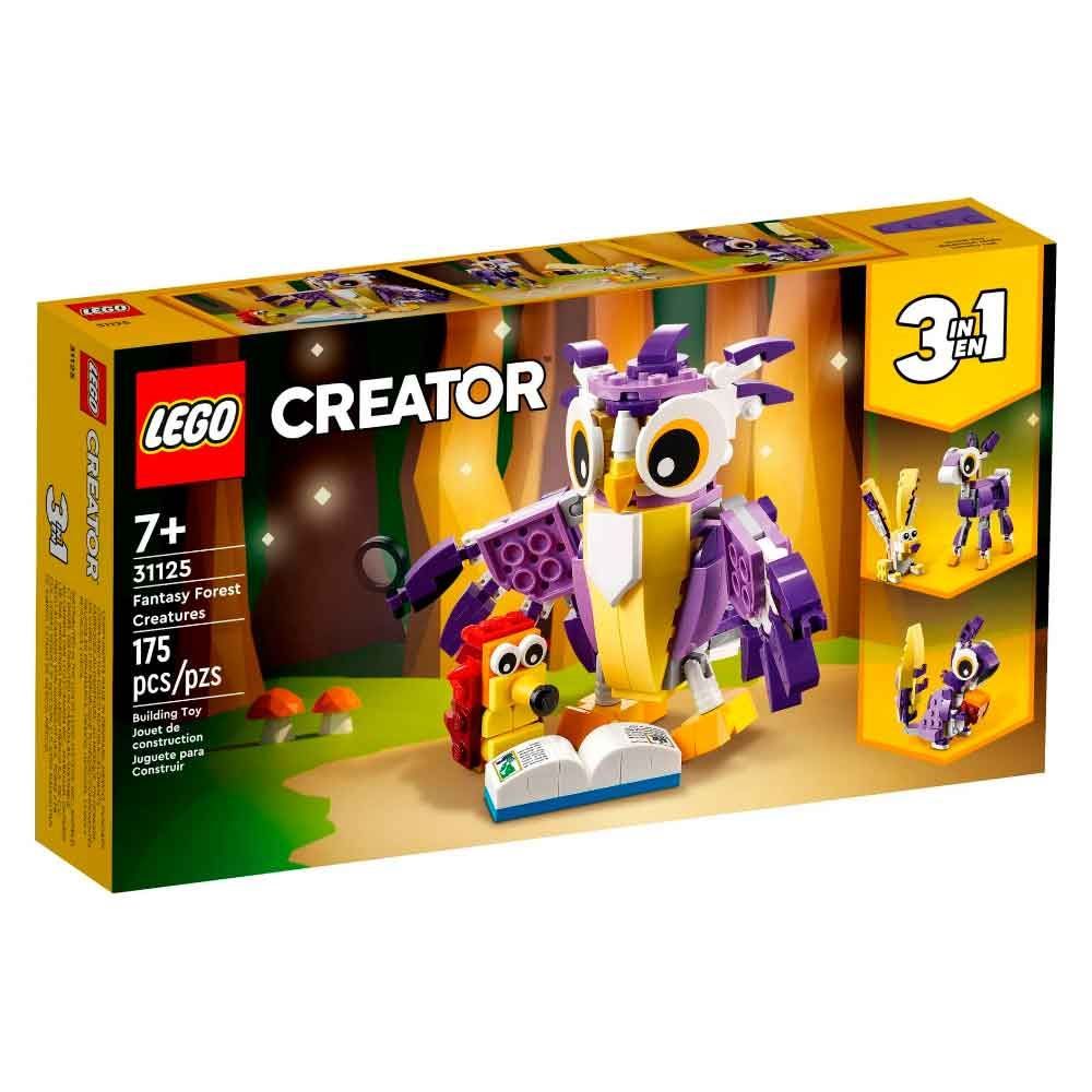 Lego Creator 3 Em 1 Criaturas Da Floresta Da Fantasia - 31125
