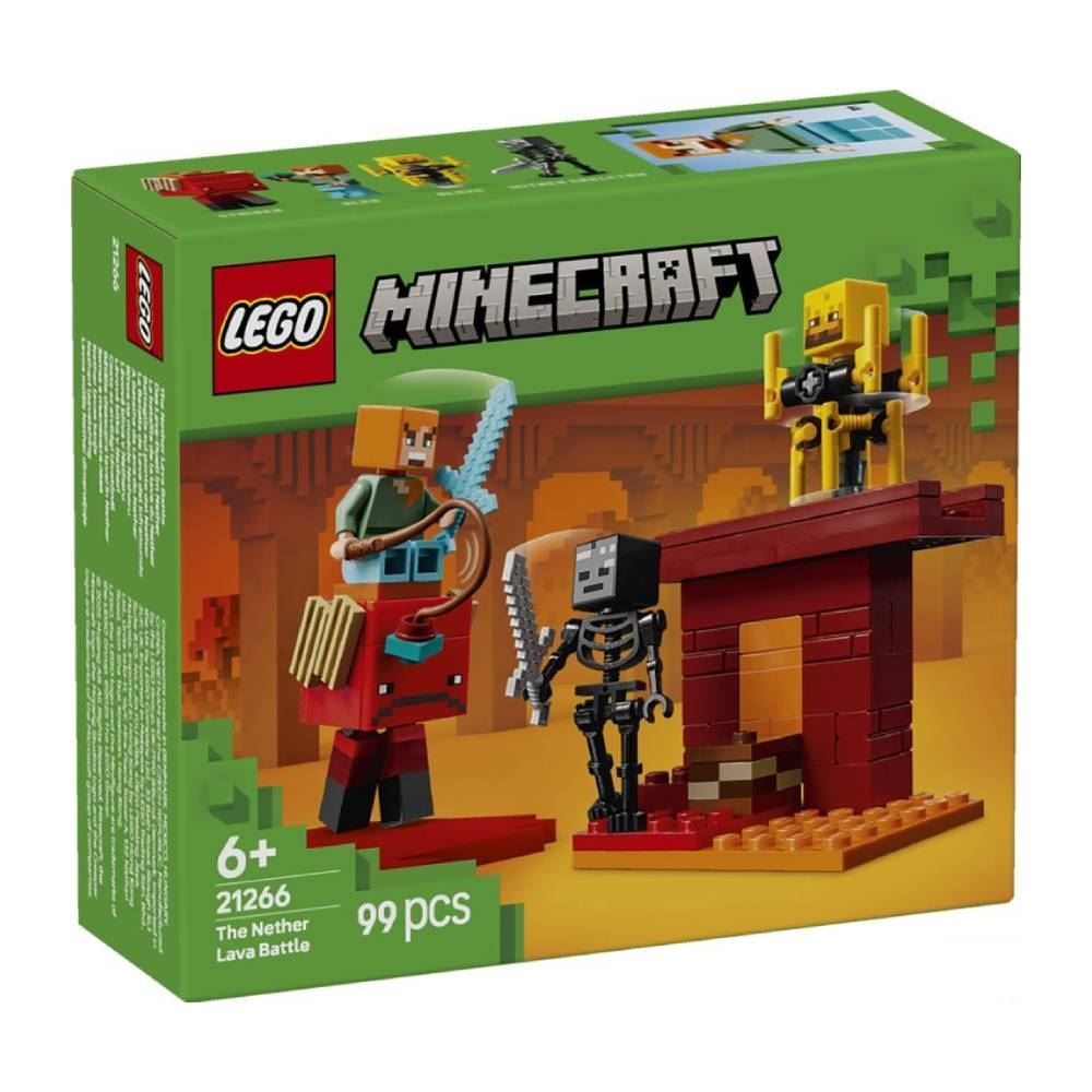 Lego Minecraft Batalha Da Lava Nether - 21266