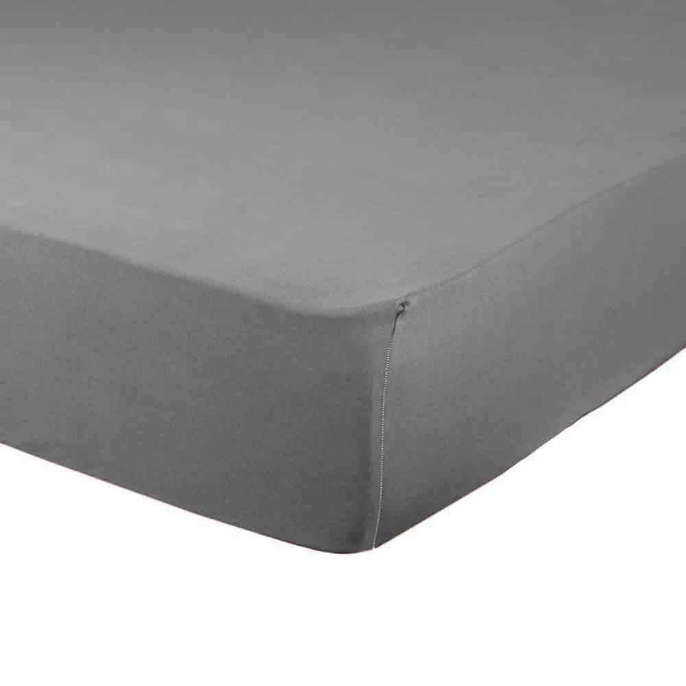 Lençol Avulso Com Elástico Queen Malha Yaris - Cinza