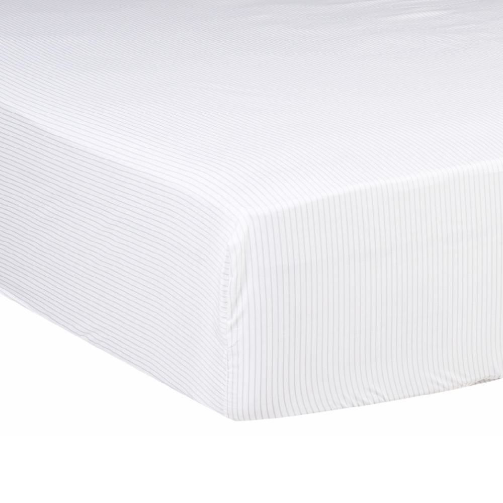 Lençol Avulso Com Elástico Casal Microfibra Havan Casa 1 Pç - Dalila Listra Bege