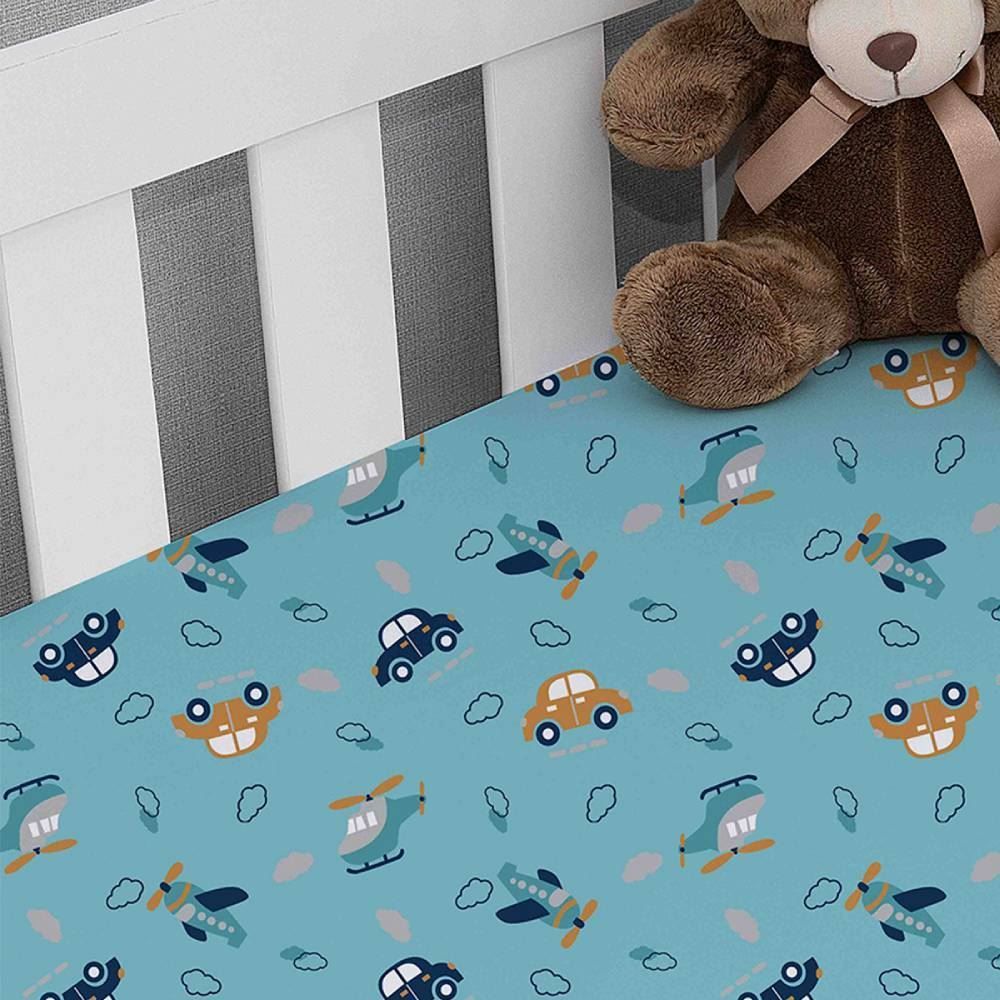 Lençol Infantil Avulso Para Berço Havan Baby - Viagem
