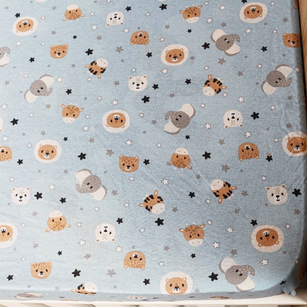 Lençol Infantil Avulso Para Berço Havan Baby - Safari