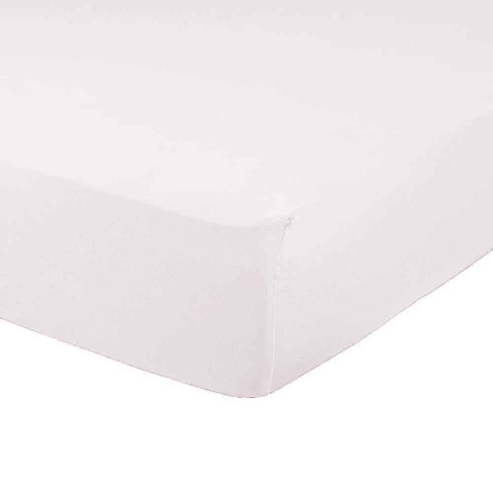 Lençol Com Elástico Casal Malha Yaris - Branco