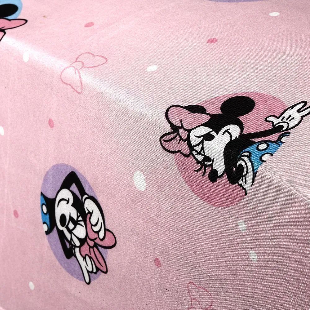 Lençol Infantil Solteiro Com Elástico Disney By Hedrons - Minnie 