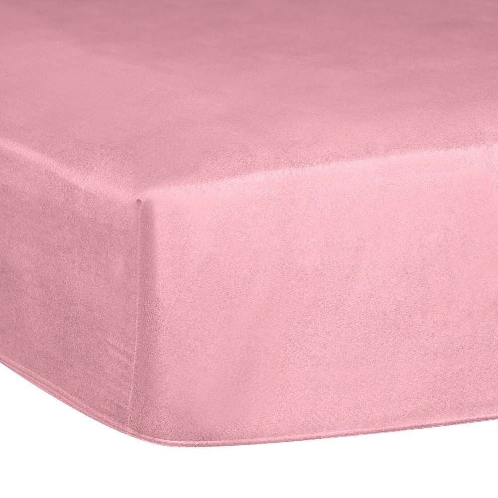 Lençol Avulso Solteiro Com Elástico Microfibra Havan Casa 1 Peça - Rosa