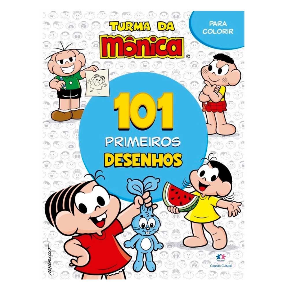 Livro 101 Primeiros Desenhos Turma Da Mônica - 9786555006674