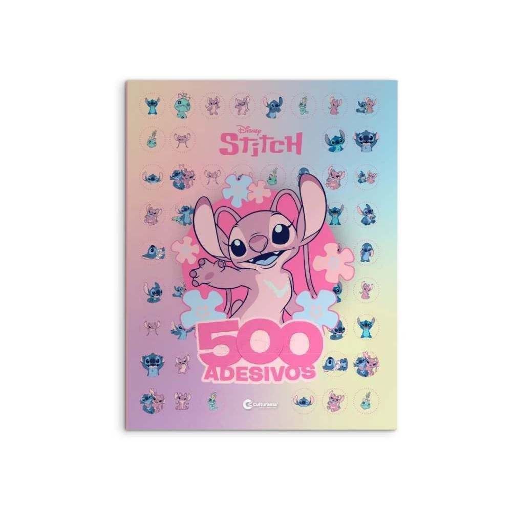 Livro 500 Adesivos Angel E Stitch Culturama - Diversão