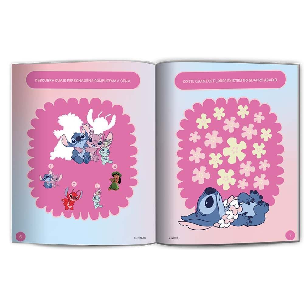 Livro 500 Adesivos Angel E Stitch Culturama - Diversão