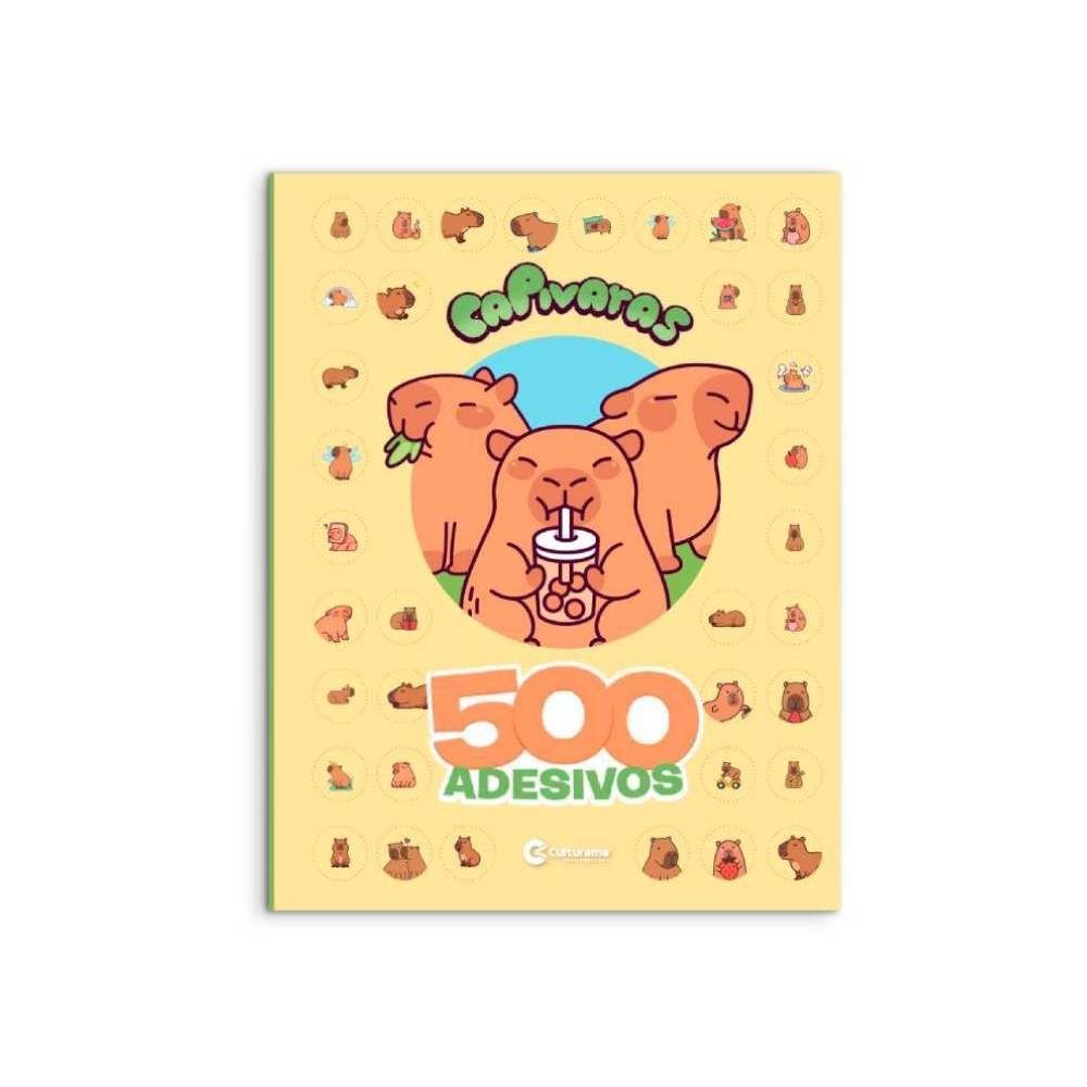 Livro 500 Adesivos Capivaras Culturama - Diversão
