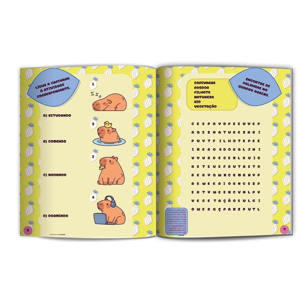 Livro 500 Adesivos Capivaras Culturama - Diversão