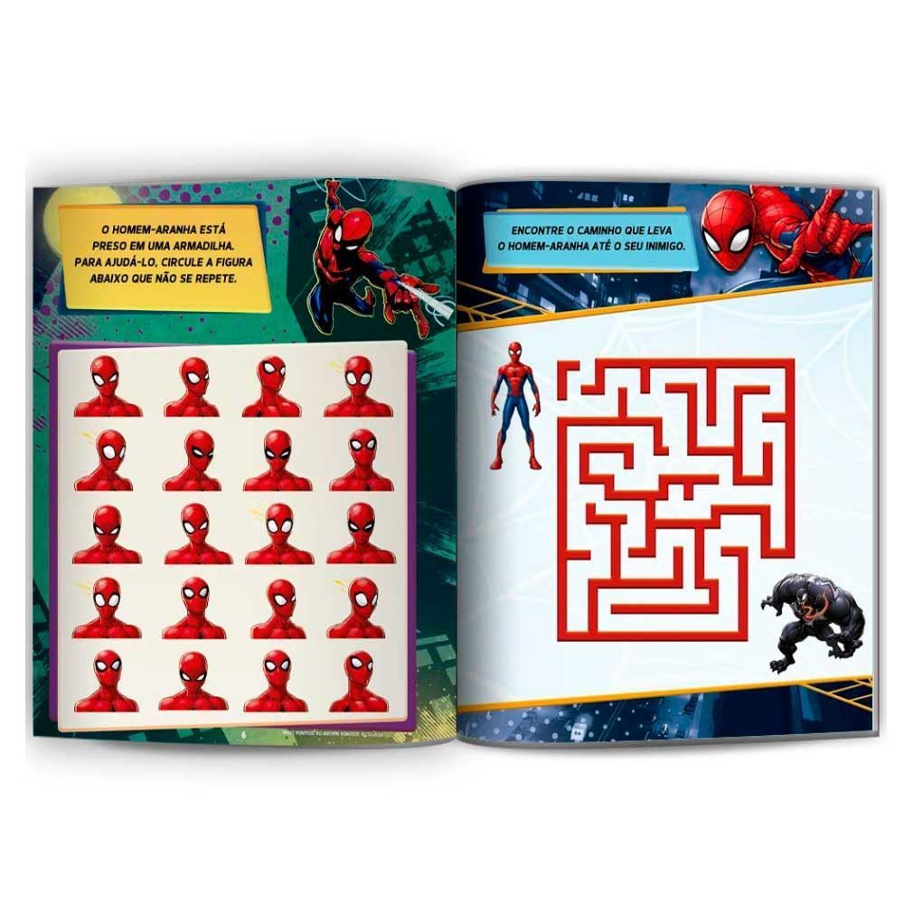 Livro 500 Adesivos Marvel Homem-Aranha Culturama - 020090301