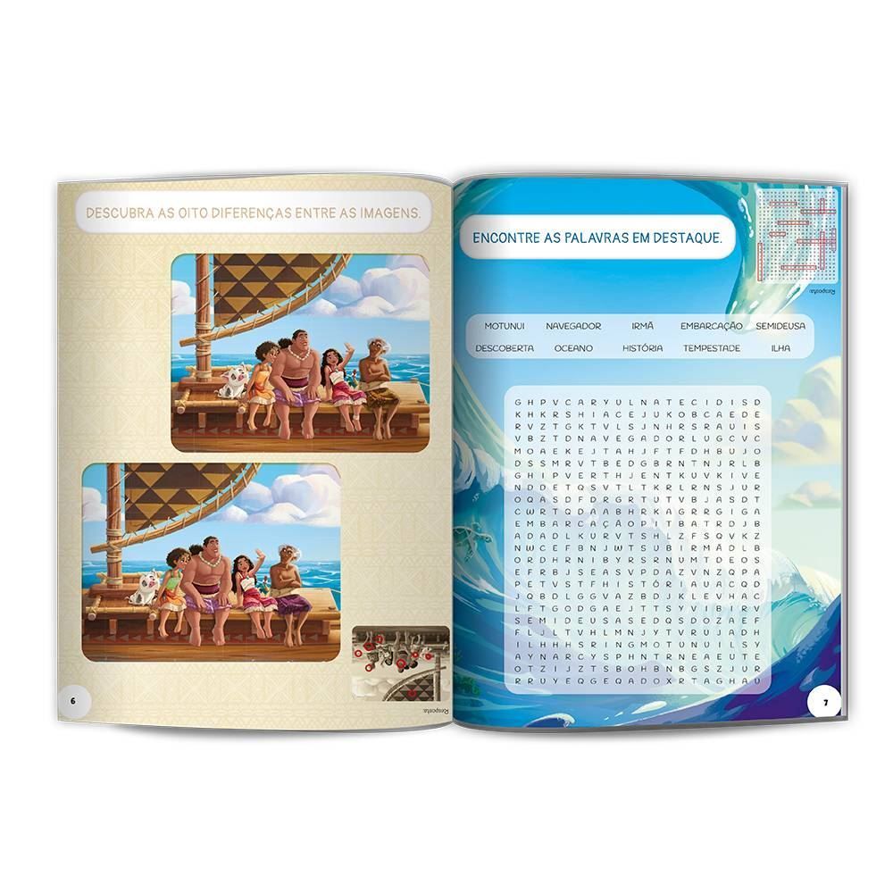 Livro 500 Adesivos Moana 2 Culturama Digital - Para Colorir