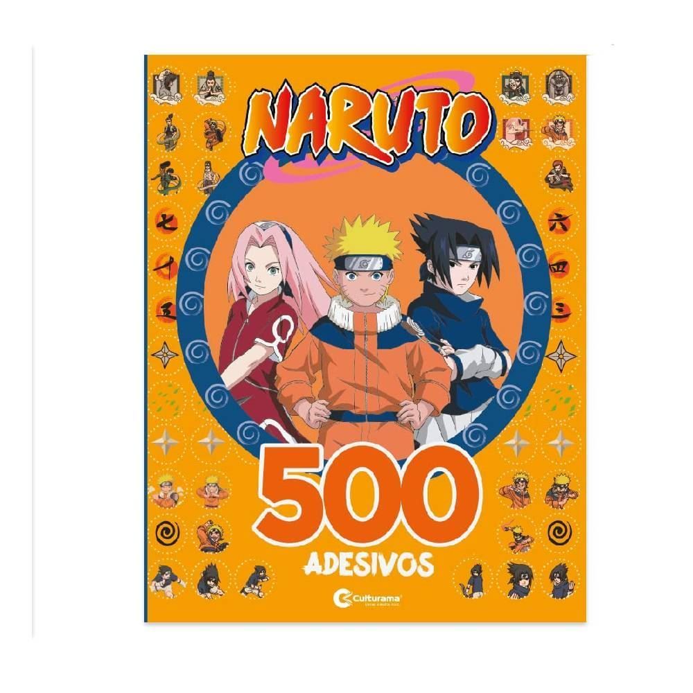 Livro 500 Adesivos Naruto Culturama - 20092601