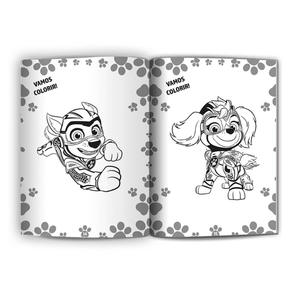 Livro 500 Adesivos Patrulha Canina Culturama Digital - Para Colorir