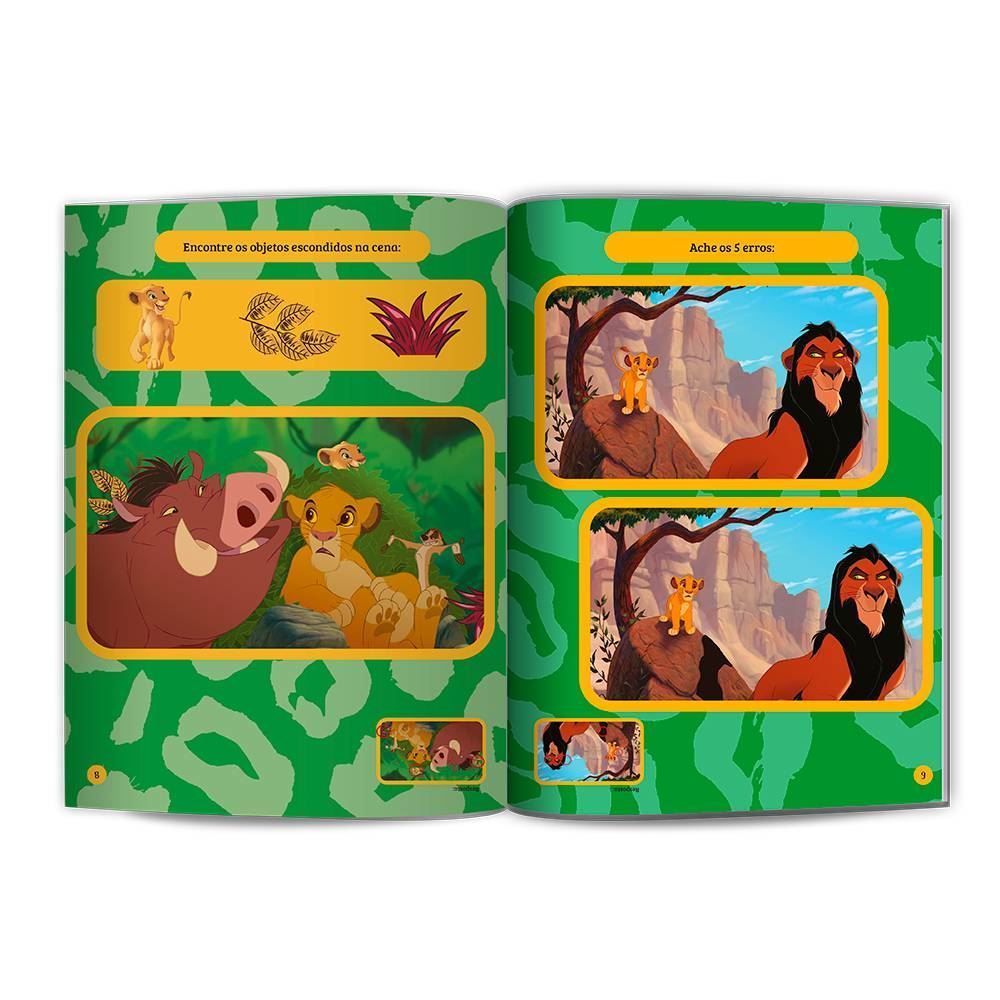 Livro 500 Adesivos Rei Leão Culturama Editora