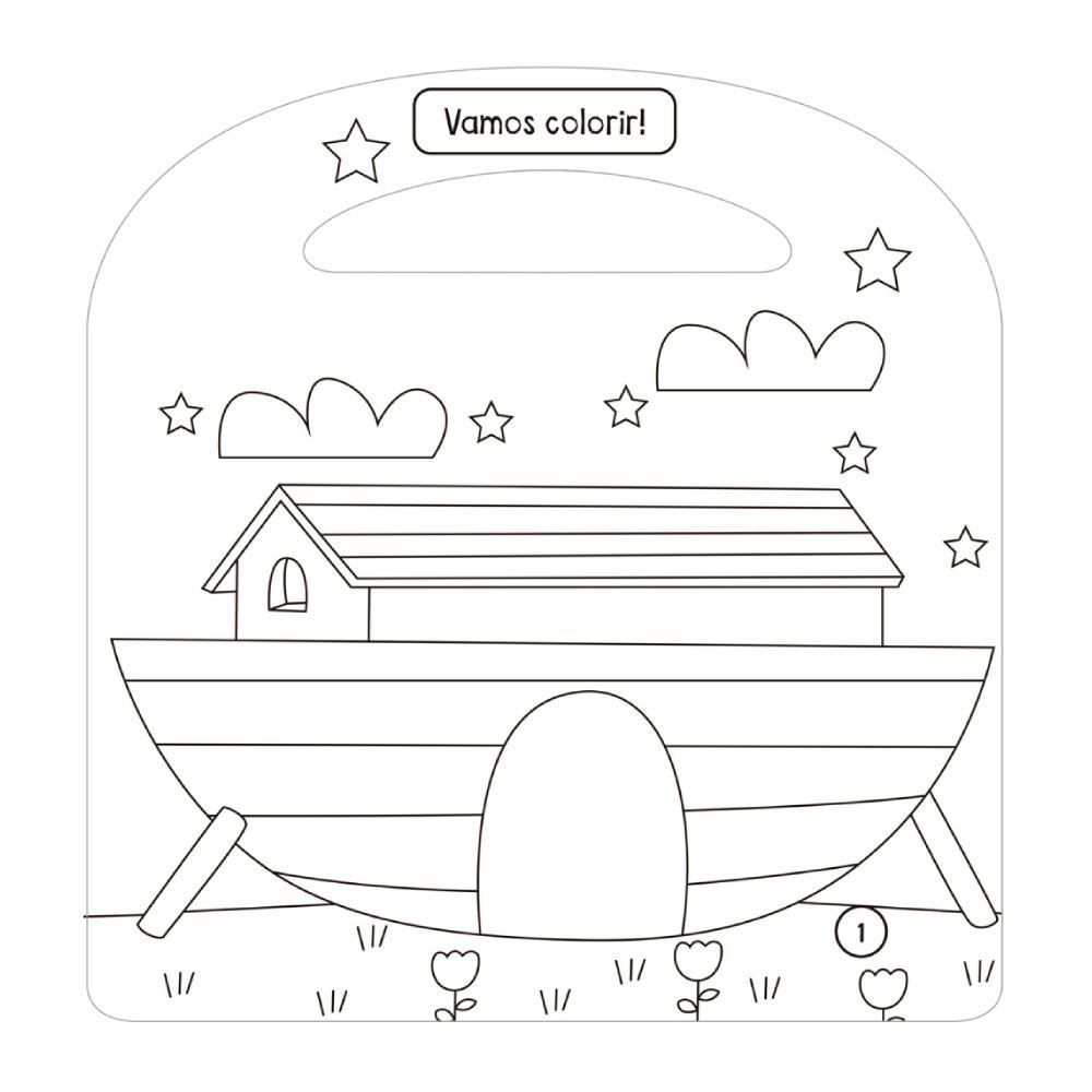 Livro de Atividades a Arca de Noé com 50 Adesivos Ciranda Cultural