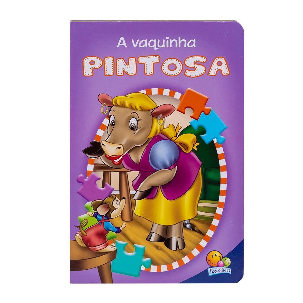 Livro Animais Da Fazenda A Vaquinha Pintosa - Quebra - Cabeça