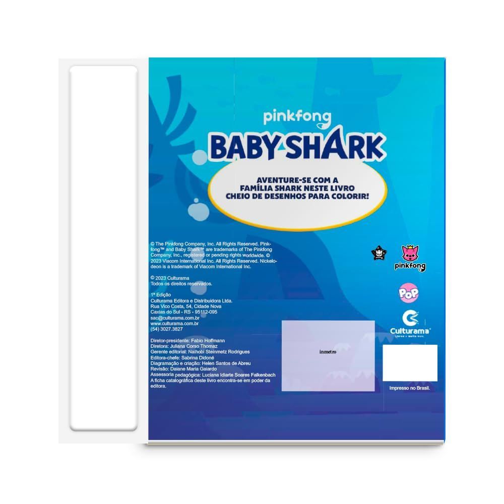 Livro Aquarela Pop Baby Shark Culturama Editora - 20781001