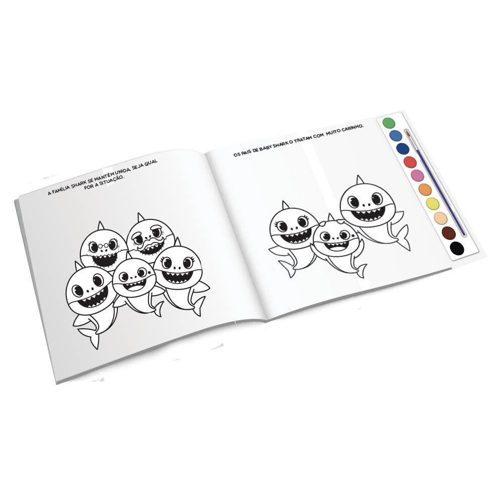 Livro Aquarela Pop Baby Shark Culturama Editora - 20781001
