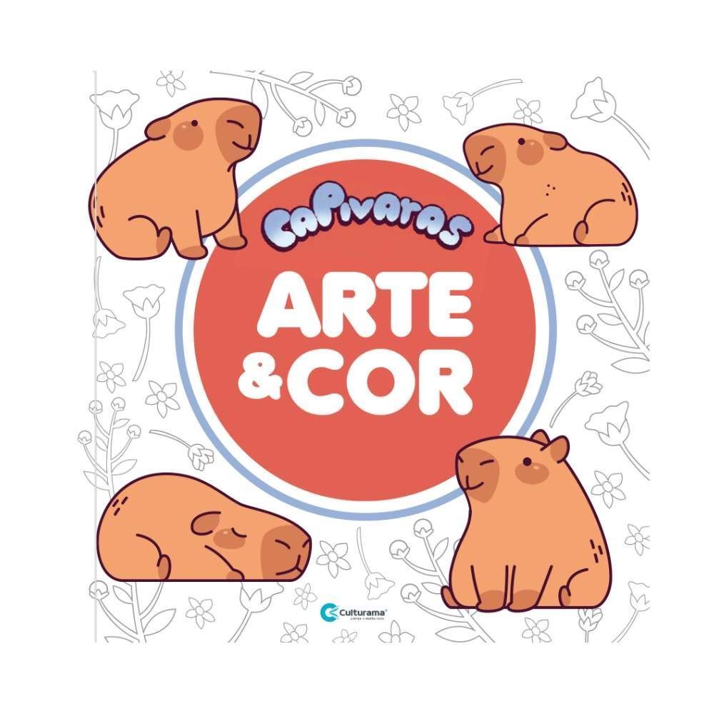 Livro Arte E Cor Capivaras Culturama - Para Colorir