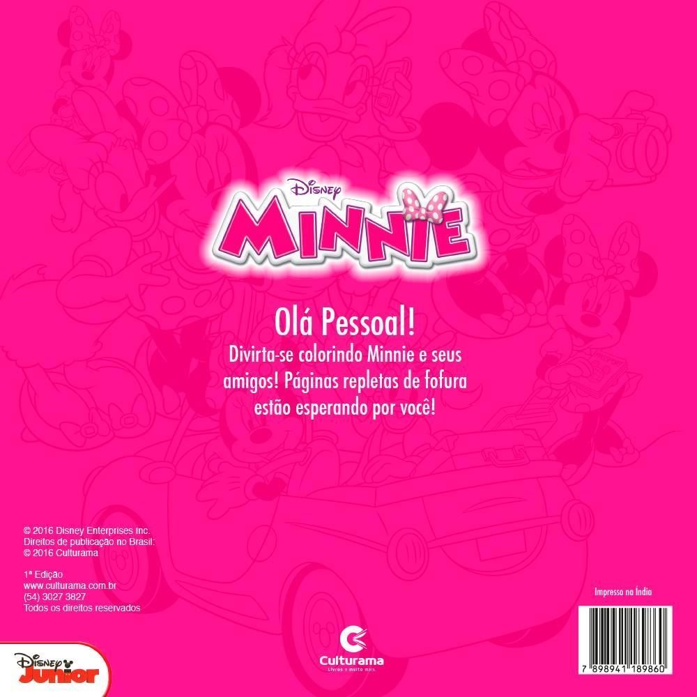 Livro Arte E Cor Disney Minnie Culturama - 020520202