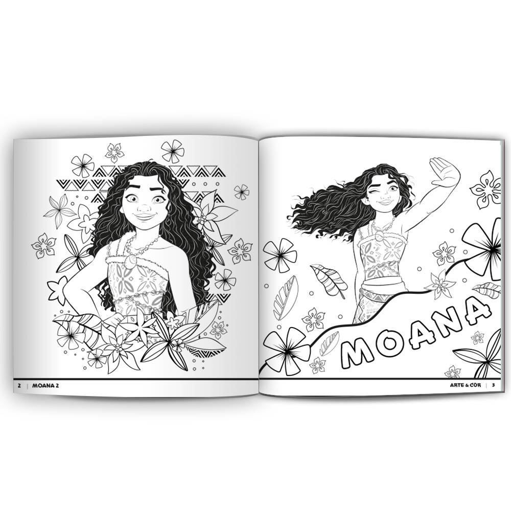 Livro Arte E Cor Moana 2 Culturama Editora - Colorir