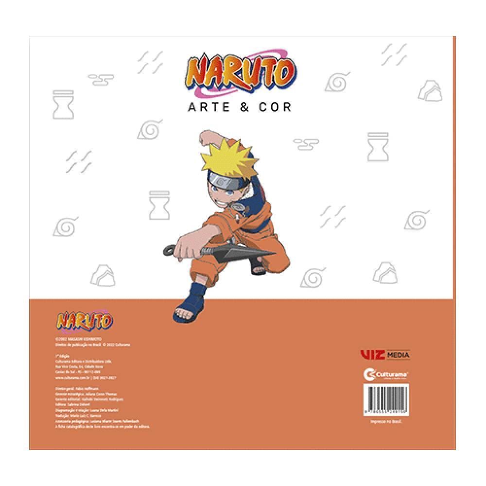Livro Arte E Cor Naruto Culturama - 020522601