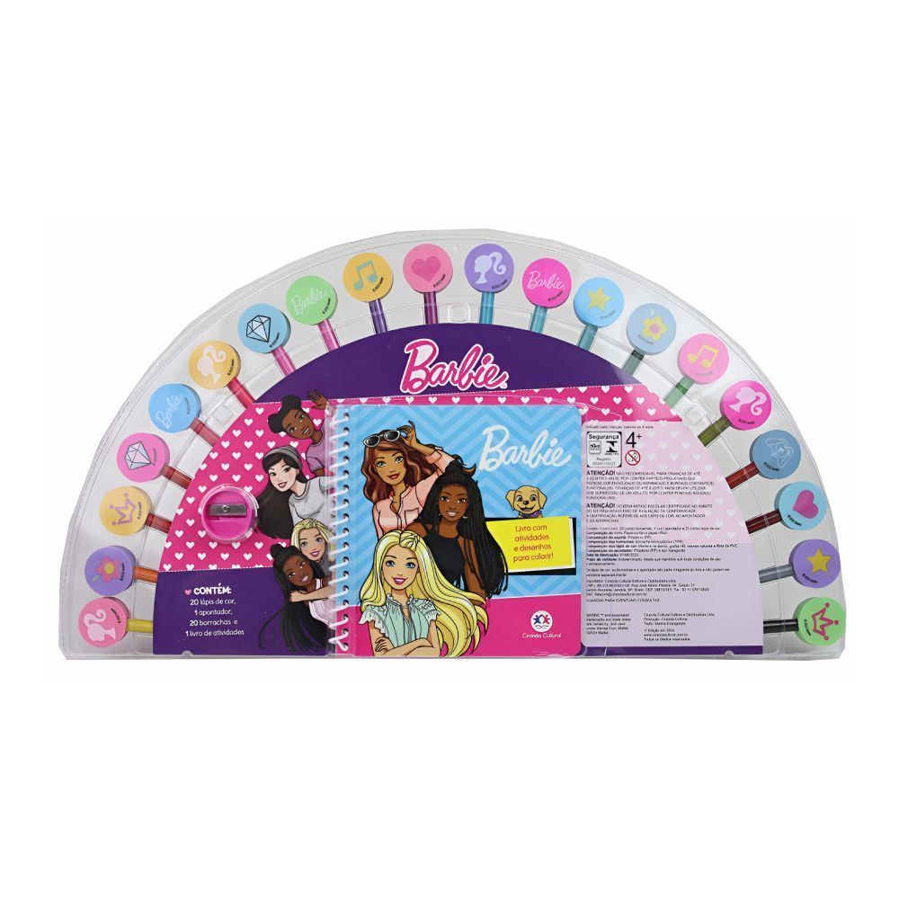 Livro Barbie com Atividades e Desenhos - Ciranda Cultural