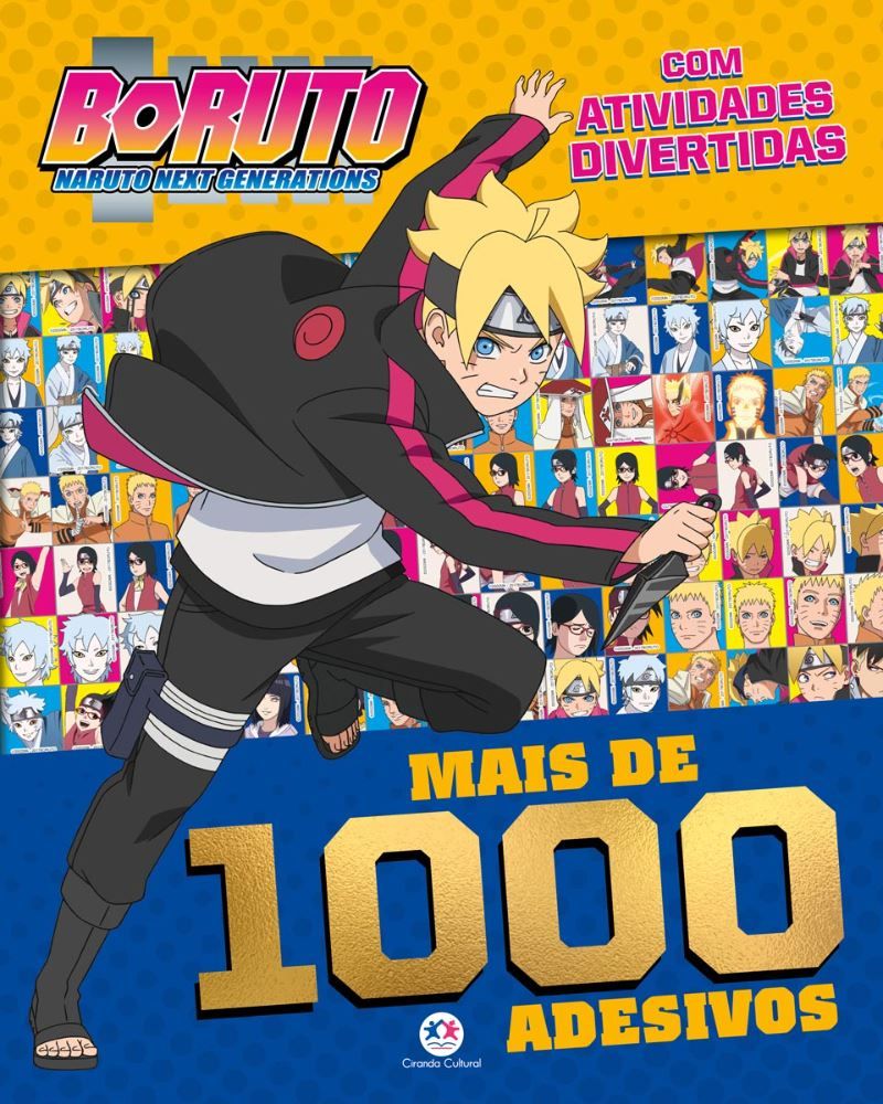Livro Boruto - Mais de 1000 Adesivos - Naruto Next Generations