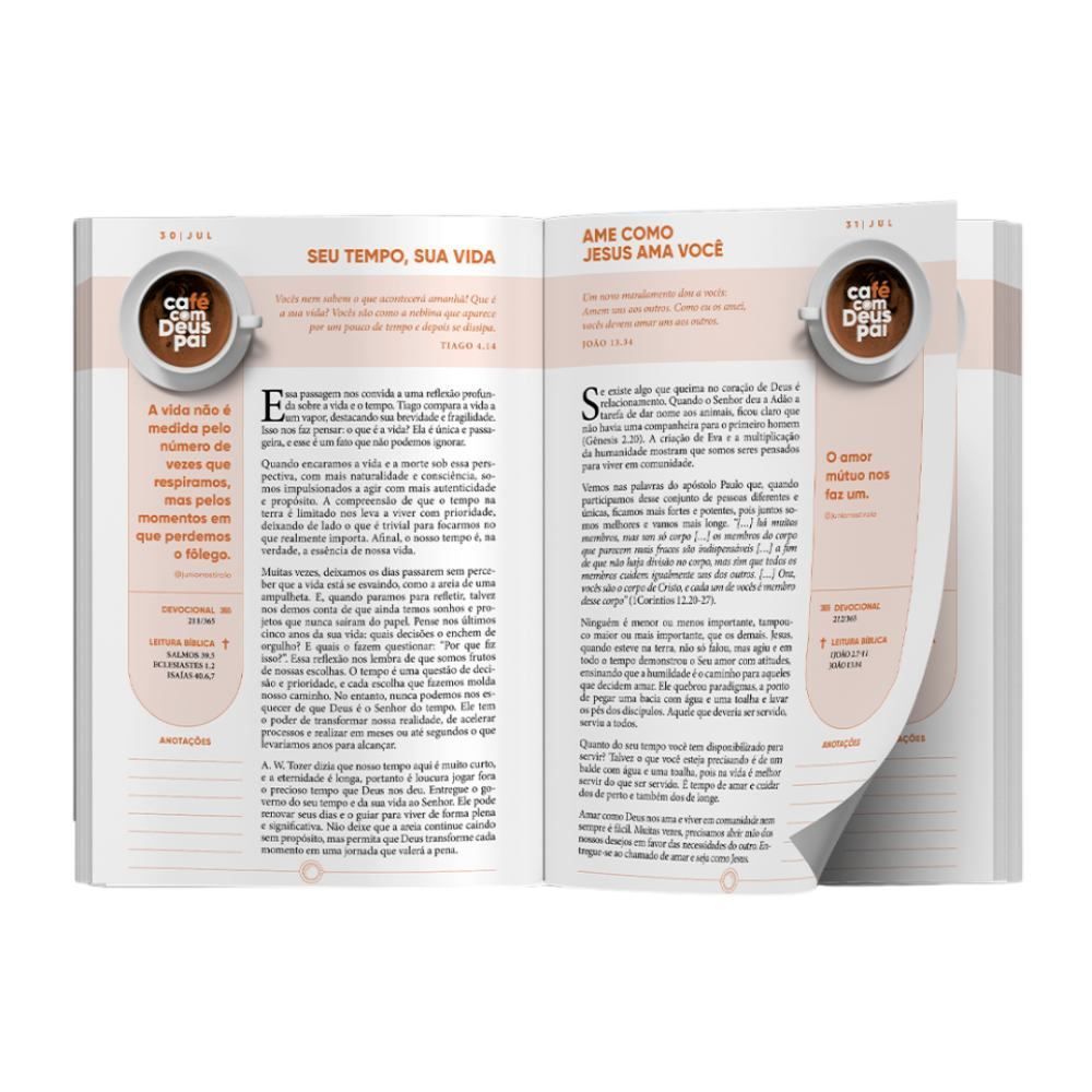 Livro Café com Deus Pai Edição 2026 - Mensagens Inspiradoras