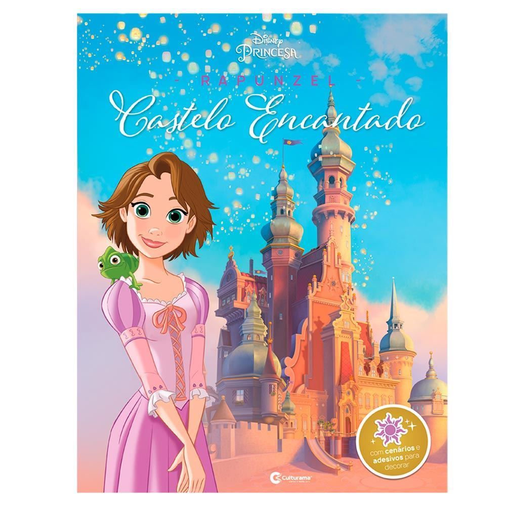 Livro Castelo Encantado Disney Rapunzel Com Adesivos - Culturama