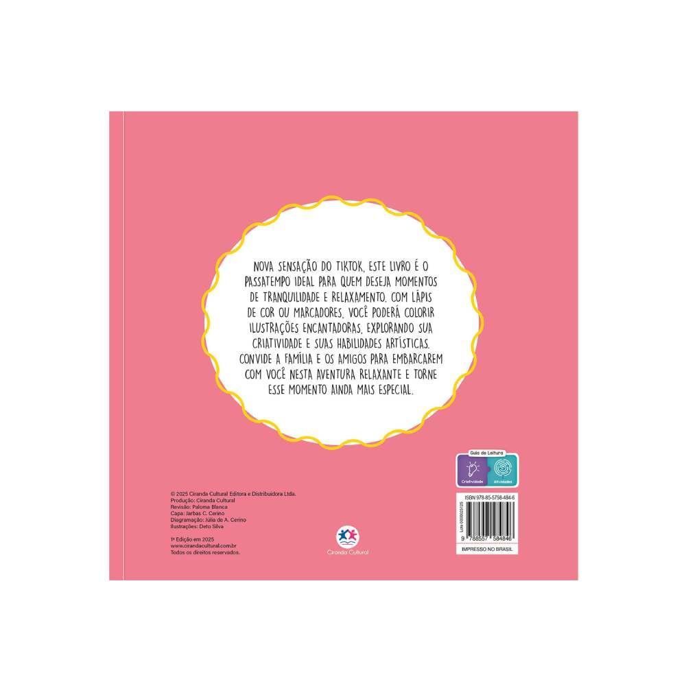 Livro Comfy Cozy Vibes Ciranda Cultural - Para Colorir