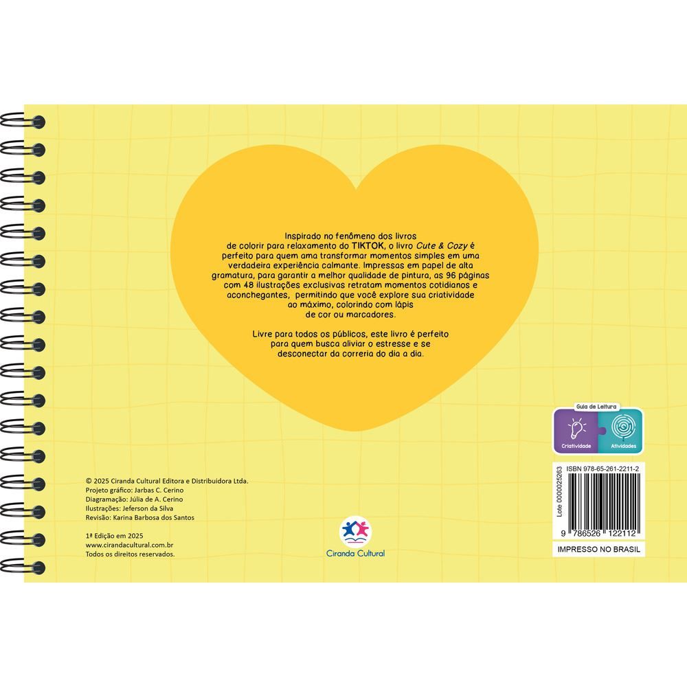 Livro Cute And Cozy Yellow - Livro De Colorir, Comfy & Cozy Books