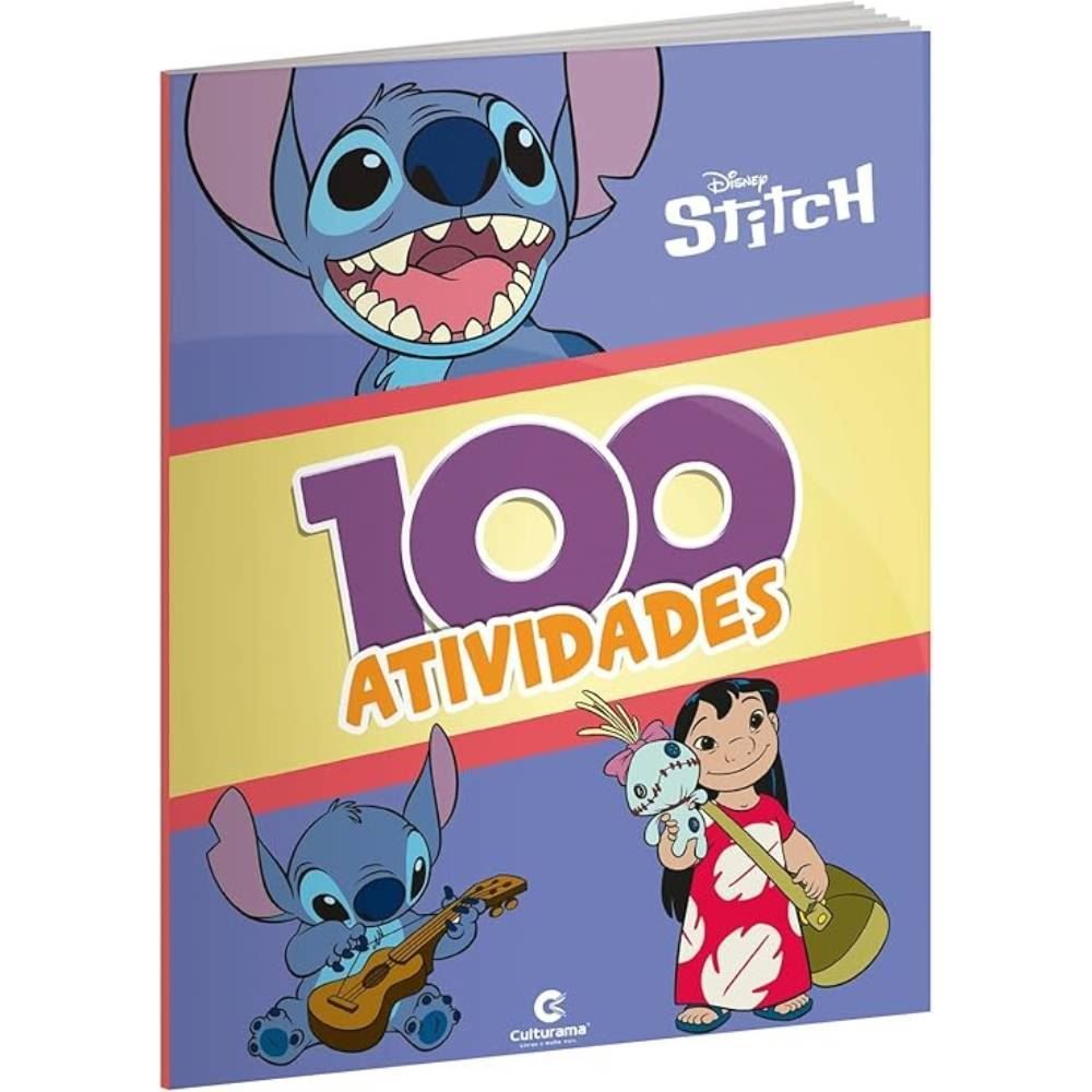Livro De 100 Atividades Stitch Culturama - 20050219