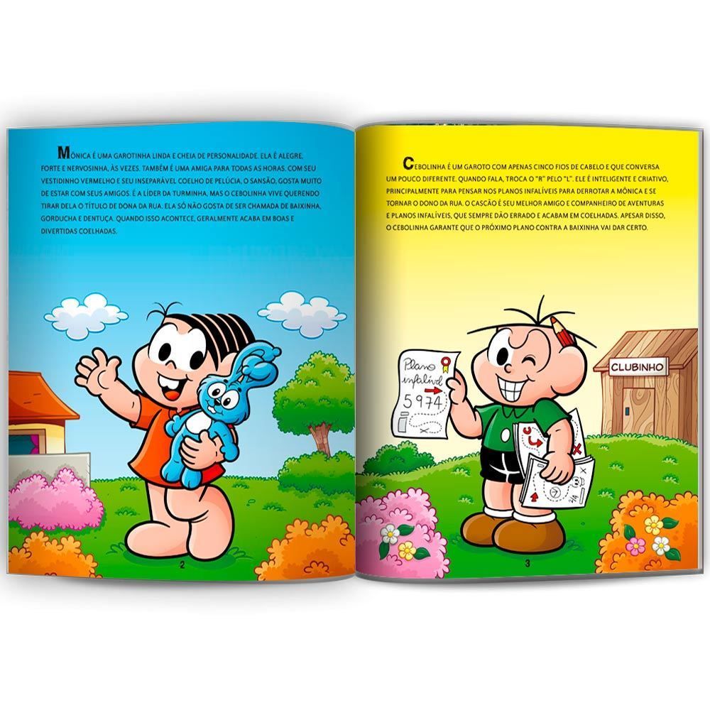 Livro De Atividades 500 Adesivos Turma Da Mônica - Culturama