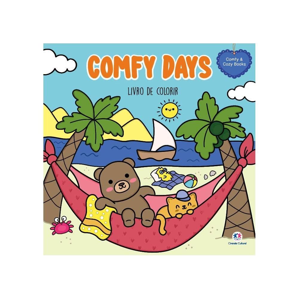 Livro De Colorir Comfy Cozy Days Ciranda Cultural - Dias Confortáveis 