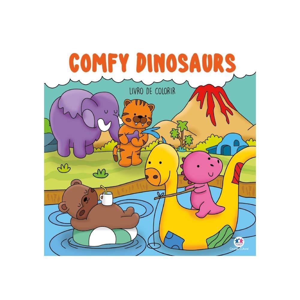 Livro De Colorir Comfy Dinossaurs Ciranda Cultural - Dinossauro