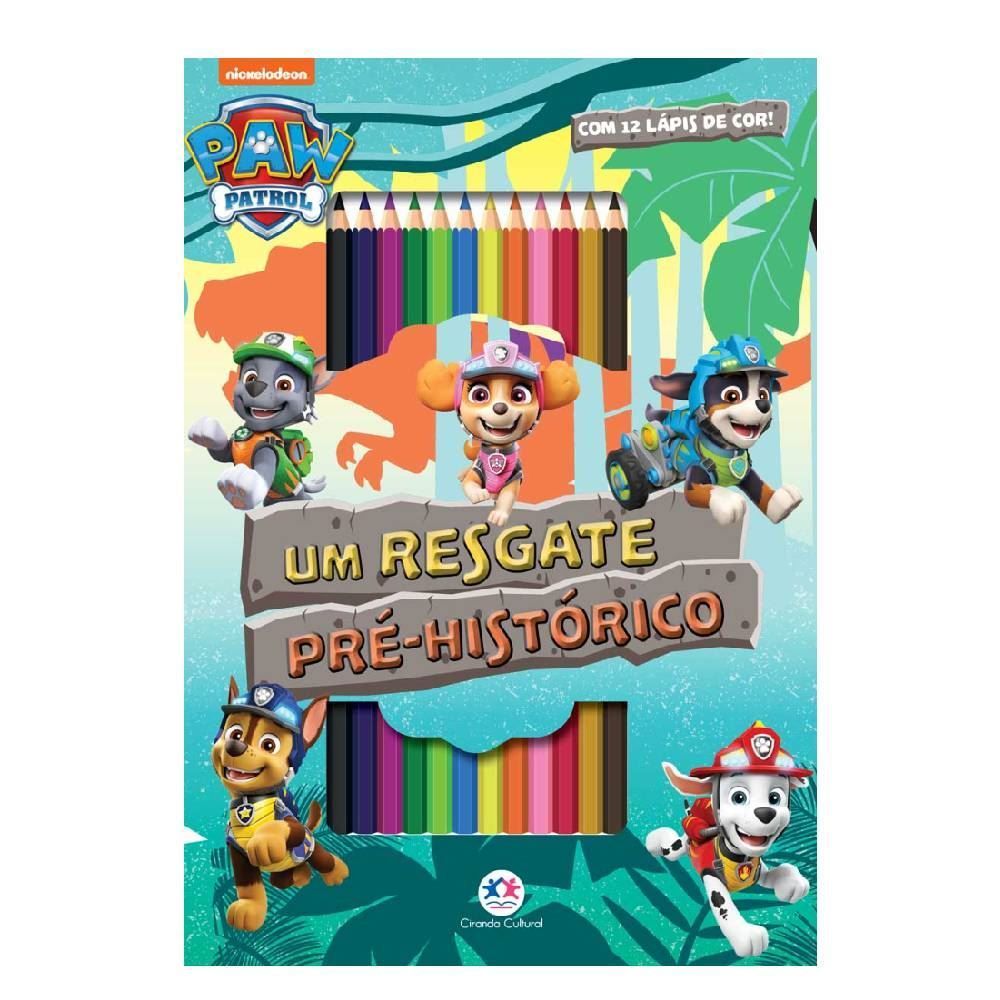 Livro De Colorir Patrulha Canina Ciranda Cultural - Um Resgate Pré Histórico